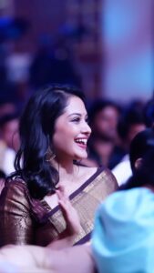 Neetha Ashok Instagram - To one beautiful evening @chittaramedia Wearing @rishi_designs11 ❤️ Pc @pradeepmachar Karnataka,Bengaluru