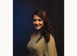 Neetha Ashok Instagram - Let love guide you 💛💚 Designed by @rishi_designs11 @hvpallavigowda MUA @dhwanimakeovers Accessories by @pipapo.jewelry PC @abi_spandan @d_tale_teller Studio space @lightbucketproductions