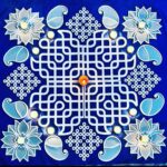 Neetha Ashok Instagram - Pongal and Makara Sankranti is on its way. Whether you are planning on gifting your loved ones or making a pretty Pongal decore, @islandrangoli have got you covered. Stunning kolam design that will accentuate your space and make your Pongal festive look beautiful in its true sense. Kolam DIY collection from Island Rangoli exhibits symmetrical patterns complied together to accentuate your home verandah or office spaces. Thank you for sending in the whole collection of @islandrangoli . I’m In love with your whole collections of such creative rangolis that it’s got me hooked in discovering different patterns and filling in colors on their Tatva Utsav series. The BEST part about their collection is, they are light weighted, portable, flexible, washable and reusable.