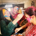 Neetu Chandra Instagram – Happy Holi from Chandra and family ❤️❤️❤️
#happyholi 
#mumbai Mumbai, Maharashtra