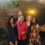 Neetu Chandra Instagram - When lovely friends of my dearest darling friends @amohin @scholzy6 meet, this is what happens! Only fun n laughter n care n spreading Love n respect for each other!! @gdotcarter @m_k_h_gingerlove #camarron ❤️ Alta Resturant