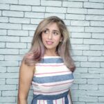 Neha Bhasin Instagram - Going blonde for a thick dark haired punjabi like me is a two long day process 😅😅 so it deserves two reels for the time being. Once I add more pink colour you will see more videos of me flipping my new hair 😉 Enjoy #nehabhasin #blondehair #pinkbalayage