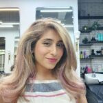 Neha Bhasin Instagram - Blonde with some pink higlights I think I can add more Pink though. What do you think? Hair @salon_muah #nehabhasin #pinkhighlights #blondehair