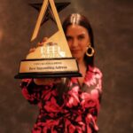 Neha Dhupia Instagram - #athursday you truly are a gift that keeps giving. @cnnnews18 thank you for honouring me with the best supporting actress award … it feels so credible and incredible all at once. Picture number 3 👉 is a clear depiction of what my lunch breaks would look like … lying on one side caus that’s the only way to rest it up when you are 8 months pregnant. It really was the hardest layer I have added to a performance 🧐😉 . But worth every bit of it … @behzu @yamigautam @atulkulkarni_official @alobo2112 @ronnie.screwvala @pashanjal @ayeshakhanna20 and everyone on our crazy cool team I’m bringing this one back for us . @angadbedi I love you and thank you for always believing , n calling me “ unstoppable “now I don’t know whether you mean in life or just me when I start talking. 😛😍 I said this on stage and saying it again here , I am bringing this one back for every woman and every mother who ever is at a crossroad and has to choose between her professional dreams and her personal aspirations , I promise you … you can do both! Here’s proof 👉