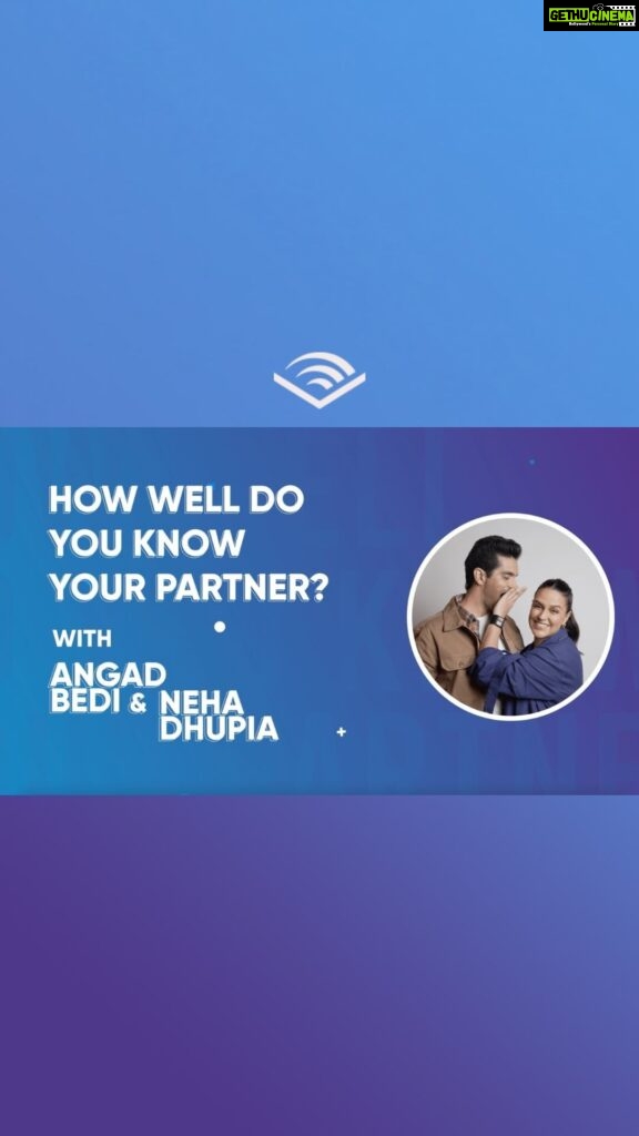 Neha Dhupia Instagram - I know who Angad’s favourite sportsperson is but does Angad know my favourite pet peeve? 👀 Get to know us as a couple as we reveal some intimate truths about each other! . Listen to ‘Social Distancing’, for free, written by @chetanbhagat, starring me & my better half @angadbedi. Link in bio!