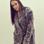 Neha Dhupia Instagram - Every shade of grey … 🧥😉 . . . . . . . In @goyalkanika @lanvin @hridadeepakmakeupandhair @think_talkies @ayeshakhanna20