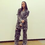 Neha Dhupia Instagram - Every shade of grey … 🧥😉 . . . . . . . In @goyalkanika @lanvin @hridadeepakmakeupandhair @think_talkies @ayeshakhanna20