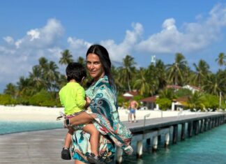 Neha Dhupia Instagram - Take us to our favourite part of the 🌎 … where the sun shines bright and everything feels right!!! 🐬✈️🌊🐠🤿🐢🦈 #springbreak #photodump part 1 . . . . @diamonds_thudufushi @oneaboveglobal