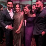 Neha Dhupia Instagram - In a room full of honour … thank you @anushkasharma @virat.kohli @indiansportshonours … @neeraj____chopra @ptushaofficial @sakshimalik_official 🙌 @angadbedi ♥️