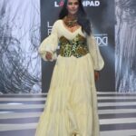 Neha Dhupia Instagram - Loved walking the ramp with the super talented students of @inifdofficial at @lakmefashionwk in partnership with @fdciofficial for the Launchpad show. the show stopper for INIFD Launchpad. Managed by @gladucamepr #UnapologeticallyMÉ #LakméFashionWeekxFDCI #LFWXFDCI #LFW #LakmeFashionweek #INIFDAtLFWXFDCI #INIFD #Proud2bDesigner #INIFDians #fashiondesigner #interiordesigner #collab