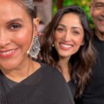Neha Dhupia Instagram - #athursday you truly are a gift that keeps giving. @cnnnews18 thank you for honouring me with the best supporting actress award … it feels so credible and incredible all at once. Picture number 3 👉 is a clear depiction of what my lunch breaks would look like … lying on one side caus that’s the only way to rest it up when you are 8 months pregnant. It really was the hardest layer I have added to a performance 🧐😉 . But worth every bit of it … @behzu @yamigautam @atulkulkarni_official @alobo2112 @ronnie.screwvala @pashanjal @ayeshakhanna20 and everyone on our crazy cool team I’m bringing this one back for us . @angadbedi I love you and thank you for always believing , n calling me “ unstoppable “now I don’t know whether you mean in life or just me when I start talking. 😛😍 I said this on stage and saying it again here , I am bringing this one back for every woman and every mother who ever is at a crossroad and has to choose between her professional dreams and her personal aspirations , I promise you … you can do both! Here’s proof 👉