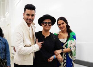 Neha Dhupia Instagram - Monday morning blues 😍 . . . . . . . @nupurkanoiofficial @ayeshakhanna20 @yountentsomo @mitavaswani @kapilcharaniya @thakkerrishi Make time n listen to #socialdistancing 😍… link in bio ☝️ @audible_in