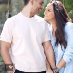 Neha Dhupia Instagram - His version , our love ❤️ our story … thank you @officialhumansofbombay for giving it the most special space and words . #happyvalentinesday @angadbedi ♥️ #loveonreels