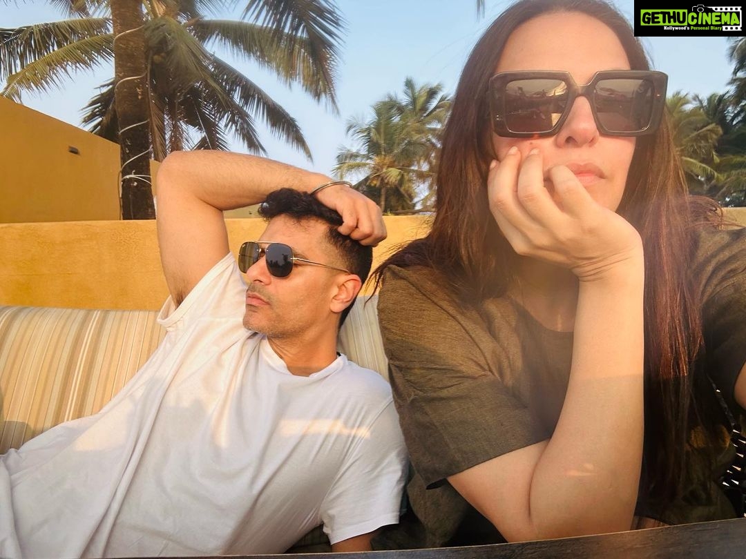 Neha Dhupia Instagram - Happy birthday baby !!! Here’s to watching sunsets , lazing under the sun endlessly , driving far and wide for sugar free and gluten free dessert and having 3 am conversations about love , life and work! And yes to our babies who are the luckiest to have you as their 🐎 horsey papa 👴❤️ …. May this one be even more special my love 😍♥️ cheering you today and always for the son , father , husband , friend and human that you are ♥️♥️♥️ ( baaki sab in person 😉) Birthday Wishes