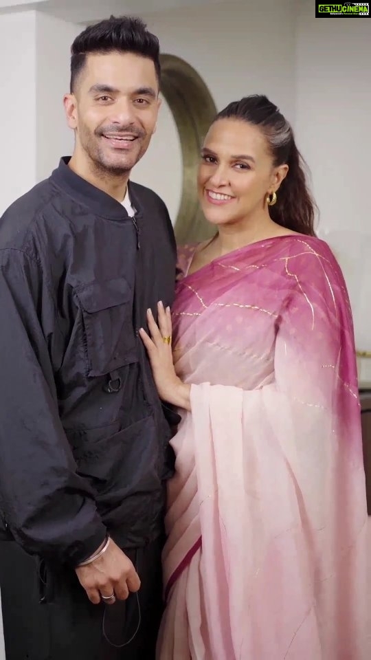 Neha Dhupia Instagram - From dragging them to a movie they didn’t like to discovering their favourite food. A relationship is many little experiences woven together gently, but tightly, with love. Enjoy lighting up Valentine’s Day, and add to your memories, with Taneira’s Valentine Edit. Choose from a selection of breezy sarees, Woven with Love. @nehadhupia @angadbedi #ValentinesWithTaneira #CelebrateTaneiraLove #ValentinesEdit #SayitwithTaneira #SareeLove #Valentines23 #ValentinesDay #WovenWithLove