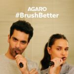 Neha Dhupia Instagram - It took @angadbedi 4 years AND a better brush to finally agree that I’m the smarter one in this relationship. But I guess better late than never? I absolutely love the @theagaro_lifestyle Cosmic Plus Sonic Electric Toothbrush for its 40,000 strokes/minute, various modes of brushing, and smart features. Angad has gotten around to loving it too. If you’ve still not got yours, here’s your cue to order it today and start to #BrushBetter. Visit amazon.in or the agarolifestyle.com website. #AGARO #oralcare #happysmile #travelcase #electrictoothbrush #dentalhygiene #AGAROlifestyle #dailyroutine #toothbrush #oralhygiene #dentalcare #healthyteeth #smiles #oralcarewithAGARO #healthylifestyle #dental #dentalcaretips #travelfriendly #sonicelectrictoothbrush #agarocosmicplus