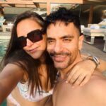 Neha Dhupia Instagram - Happy birthday baby !!! Here’s to watching sunsets , lazing under the sun endlessly , driving far and wide for sugar free and gluten free dessert and having 3 am conversations about love , life and work! And yes to our babies who are the luckiest to have you as their 🐎 horsey papa 👴❤️ …. May this one be even more special my love 😍♥️ cheering you today and always for the son , father , husband , friend and human that you are ♥️♥️♥️ ( baaki sab in person 😉) Birthday Wishes