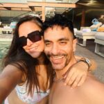 Neha Dhupia Instagram - Happy birthday baby !!! Here’s to watching sunsets , lazing under the sun endlessly , driving far and wide for sugar free and gluten free dessert and having 3 am conversations about love , life and work! And yes to our babies who are the luckiest to have you as their 🐎 horsey papa 👴❤️ …. May this one be even more special my love 😍♥️ cheering you today and always for the son , father , husband , friend and human that you are ♥️♥️♥️ ( baaki sab in person 😉) Birthday Wishes