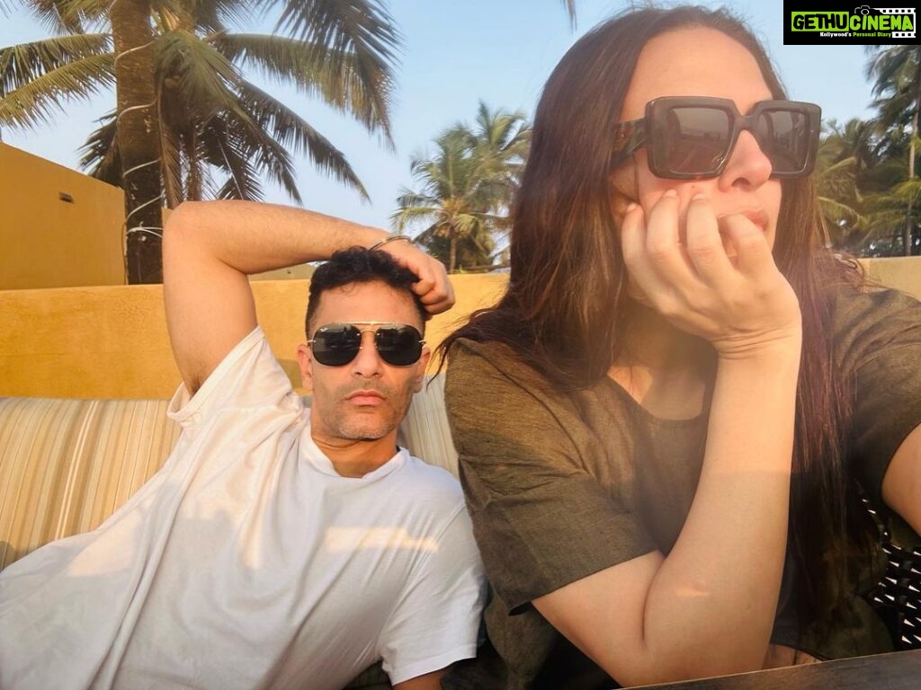 Neha Dhupia Instagram - Happy birthday baby !!! Here’s to watching sunsets , lazing under the sun endlessly , driving far and wide for sugar free and gluten free dessert and having 3 am conversations about love , life and work! And yes to our babies who are the luckiest to have you as their 🐎 horsey papa 👴❤️ …. May this one be even more special my love 😍♥️ cheering you today and always for the son , father , husband , friend and human that you are ♥️♥️♥️ ( baaki sab in person 😉) Birthday Wishes