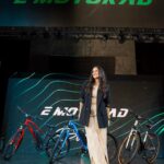 Neha Dhupia Instagram - What an electrifying night it was⚡😍 Super glad to have launched India's most affordable e-Bikes for India's leading e-Bike seller @e_motorad The quality of e-Bikes is truly incredible and the looks are super stunning! I personally fell in love with the DesertEagle!😍 Comment your favorite e-Bike from EMotorad down below✨ #EMotorad #DiscoverBeyond #GoElectric #GoGreen #EM #India #collab