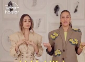 Neha Dhupia Instagram - When two BFFs meet, the shenanigans begin! Wanna know more? Catch us in #HotstarSpecials #MovingInWithMalaika now streaming Mon - Thu 8pm only on @disneyplushotstar #MIMonHotstar #MovingInWithMalaikaOnHotstar @banijayasia @deepak30000 @mrinalinni @shyamrathi1411 @banijaygroup @balangirish @sageinsta @khuzema_kezer