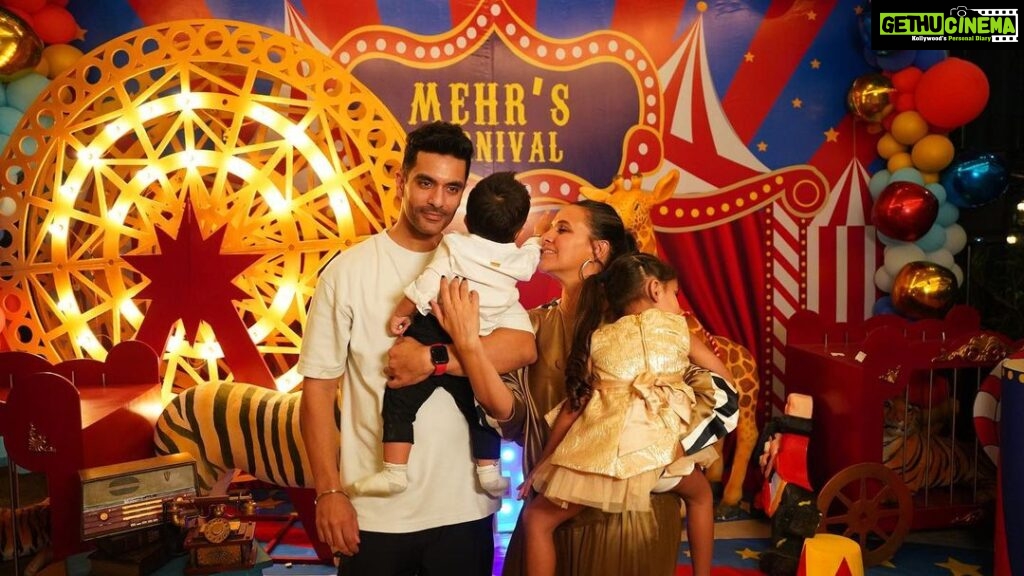 Neha Dhupia Instagram - #appreciation post … we had a birthday party for our baby girl who turned 4 last week and with circus 🎪 as it’s theme and true to what it stands for there was a carnival , cake , children and chaos … all of this in a bubble of love ,good vibes and great energy. Not going to lie and every parent would agree planning a birthday is hard … but the one who made it so easy for us is @the.popcorn.company … @meghakulchandani you are pure gold … your patience and your creativity are second to none. The back n forth , the late night calls , the madness and in the midst of that you answering the phone each time in your slow patient voice n saying “hey, it ll be great “❤️ And it did go great , infact more than great and no matter what it’s so true caus our pure little ones Wil always find a way to laugh and clap n cheer and have a blast 🎪… 🎡 And then for everything else there’s cake … uff! Thank you @cocoatease we love you for the best cake ever and hate you for guilt post eating caus we jus can’t stop at one slice 😉 🎂 Apologies in advance but more birthday love coming your way … not stopping at one post 😍