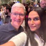 Neha Dhupia Instagram - What a store … what a story #timcook @apple #shotoniphone14promax 😍