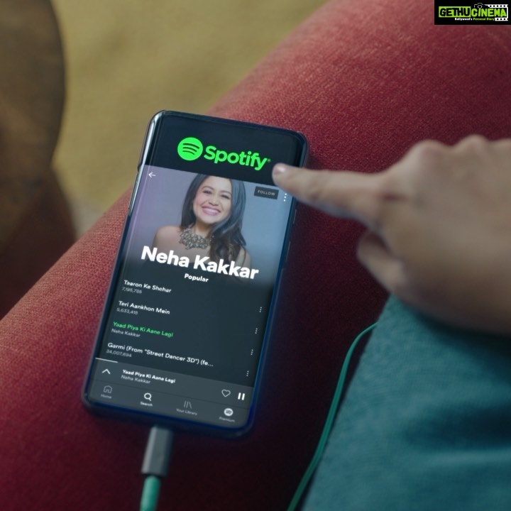 Neha Kakkar Instagram - Life is beautiful!!! Thank you God, My NeHearts and Team Spotify @spotifyindia 🥰🤗🙏🏼