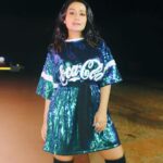 Neha Kakkar Instagram - Become sooo big that no matter what brand you wear, becomes a statement in itself! 💪🏼😇#NehaKakkar #Style ♥️ . Wearing This Super Cute/Hot #Shimmery Outfit by @drobekart 🤗 . First and 2nd Pic Clicked by @ritikavatsmakeupandhair 😘 . 3rd Pic by @themediatronic 🤗 India
