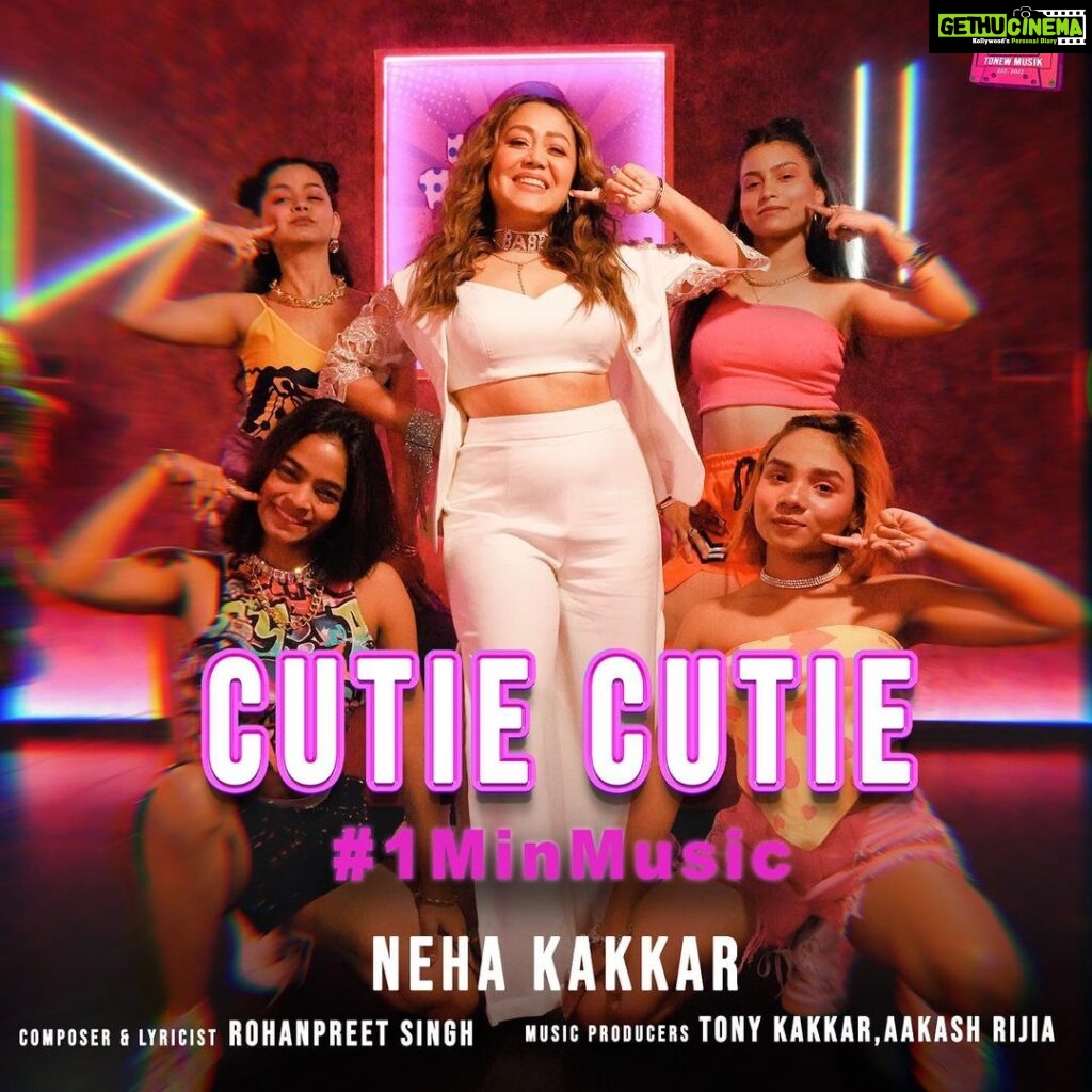 Neha Kakkar Instagram - #CutieCutie #1MinMusic 5th Dec 💖 Composer & Lyricist @rohanpreetsingh Music Producers @tonykakkar @aakashrijia Exclusively on Instagram 🤩 @tonewmusik