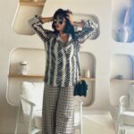 Neha Pendse Instagram - Most of the days I wear muted stuff, but then there are days like this 😝 #newlook #bangs #chic #printsgalore