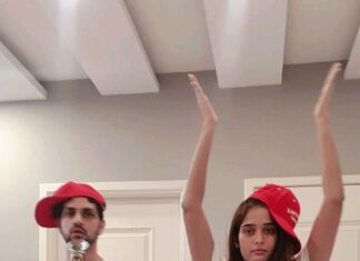 Neha Saxena Instagram - Clapping did'nt help to kill corona last year trying lil harder this time!! @shaktiarora #fun