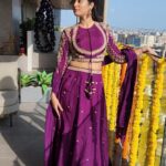Neha Saxena Instagram - Nothing feels as perfect as wearing Indian 💜 Outfit : @emiraasbyindrani @tanyamakeoverofficial
