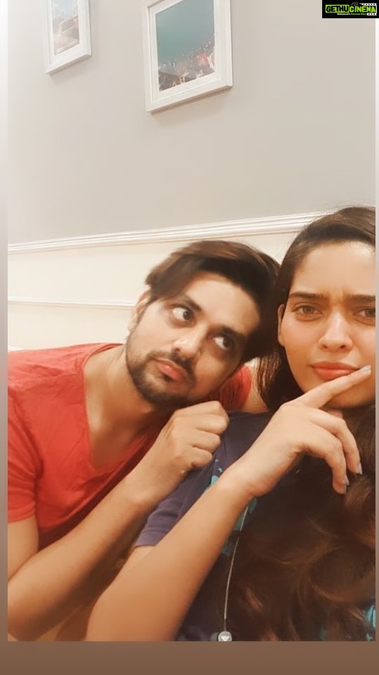 Neha Saxena Instagram - When he pretends to be me n he nails it 😛@shaktiarora . . . . #rolereversal #funvideo #couple