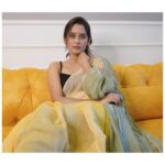 Neha Saxena Instagram - Happiness blooms from within 🌿 . . Saree- @thevasa.living