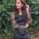 Neha Saxena Instagram - In love with this black dress with dramatic sleeves by @lepiton_fashion // Check out their collection on www.lepiton.com for some amazing stuff💁🏻‍♀️🌼