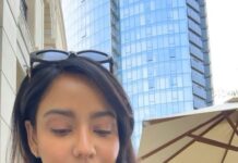 Neha Sharma Instagram - Coffee anyone? ☕️ #reels #reelinstagram #reelitfeelit #nofilterneeded #nofilter @palazzoversacedubai 💕#dubai #dubailife