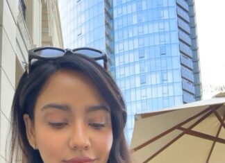 Neha Sharma Instagram - Coffee anyone? ☕️ #reels #reelinstagram #reelitfeelit #nofilterneeded #nofilter @palazzoversacedubai 💕#dubai #dubailife
