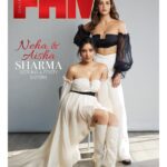 Neha Sharma Instagram - The Slaying Duo. @fhmindia Editor: @nitin.ax Fashion editor and stylist: @suchita_tish Asst. : @mehaknirh Photographer : @trishasarang Makeup: @priyankachourasia342 Hair: @tinamukharjee_official Shoot designed and managed by:@ suchita_tish PR Agency : @hypenq_pr Outfit deets : On Neha Top:-@labelmannatgupta Skirt:-@ranbirmukherjeeofficial Boots:-@saintgworld Earpiece:-@anaquajewels On Aisha Outfit:-@labelmannatgupta Heels:-@monrowshoes Jewelery:-@swarovski #sharmasisters