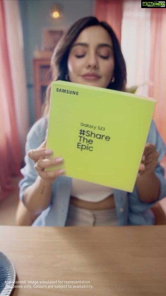 Neha Sharma Instagram - Summers call for something fresh and cool. And guess what I got – The refreshingly new #GalaxyS23 in Lime. @samsungindia , you got the color of the season on-point. #EpicInLime #ShareTheEpic #samsung