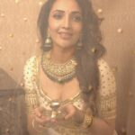 Neha Shetty Instagram - It’s that time of the year. Let’s light lamps of positivity to drive away darkness and march towards a bright future. Diwali vibes ! 🪔 👗: @divyareddyofficial 📸: @pranav.foto 💎: @kishandasjewellery 💄: @emraanartistry