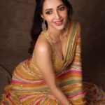 Neha Shetty Instagram - The art of eye contact. Styled by @jukalker Outfit @paulmiandharsh @viralmantra Jewellery @abhilasha_pret_jewelry Photographer @pranav.foto