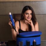 Nidhhi Agerwal Instagram - A precious gift for your precious hair this Valentine’s Day- The Dyson Airwrap Multi-Styler 💗 Love is in the hair ! #DysonIndia#DysonHair#DysonAirwrap#gifted
