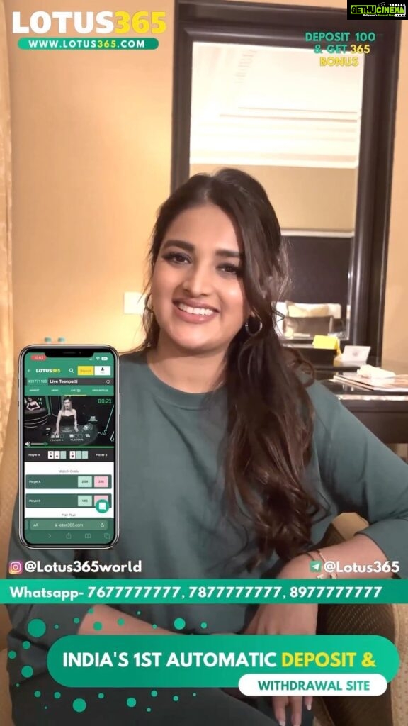 Nidhhi Agerwal Instagram - @Lotus365world Www.lotus365.com Cricket fan since forever? It’s time to be on the front foot and WIN Big 365 days! Whatsapp - +917677777777, +917877777777, +918977777777 Registering now gets you a bonus of Rs 365 along with a 5 THOUSAND bonus on your 1st Deposit. Download now on LOTUS 365- India’s 1st Licensed Auto Deposit & Withdrawal Gaming Company. Bet now and cash in your profits instantly. With Over 300+ Sports Like Cricket, Football Tennis, Teenpatti, Roulette, Andarbahar, Dragon Tiger, Lucky7, 32 Cards, Baccarat 300+ More Casino Game 💰INSTANT ID creation In 1 Minute 💰Free instant withdrawals 24*7 💰Premium and prompt customer support 24*7 💰No Tax On Winning 💰Over 1 Crore + Users 💰 Login Now To Www.lotus365.com #Cricket #Ipl #WorldCup #Bigbash #CPL #Natwest #Asiacup #Psl