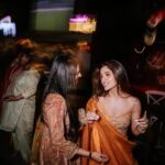 Nidhi Shah Instagram - Highly considering going to the craft store and turning these pictures into a scrapbook ❤️🥰 A sneak peek into ketki and rushad’s mehendi function 🤩 . . #throwback #mehendi #bestnight #fun #anupamaa #family #wedding #love