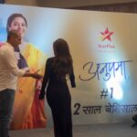 Nidhi Shah Instagram - It is not often that fictional shows become a part of the audience’s reality. Anupama is one such exception; this show has literally become a part of everyone’s reality as if it were an extension of their own World. And to do so consistently for more than 2 years only reinforces the vision and foresight of @rajan.shahi.543 & @starplus to put faith in a concept which is relatable and extremely relevant in our times. Anupama is my part of me now, my being; thanks to all my fans, co actors and especially Rajan Sir for always being encouraging, pragmatic, supportive and always pushing each one of us - even in our endeavours outside of Anupama. I have been extremely fortunate and grateful that Kinjal’s character came my way. I will always be known as “kinju baby” from Anupama. So so happy for everyone who’s made this possible. This memento is a testimony of the same. Onwards and upwards ✌🏻 Always! Grateful for everything❤️ #2saalbemisaal #Anupamaa #starplus #love #gratitude #blessedlife