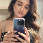 Nidhi Shah Instagram – My forever twin 💕✨ 
.
.
.
.
.
.
#selfie #selfietime #bts #mirrorselfie #loveblack #makeup #makeupbyme #jewerlly #shoot #work
