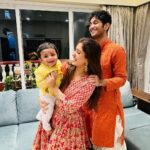 Nidhi Shah Instagram - Happy Rakshabandhan 🤗👫❤️ . . . wearing - @salwat.official Jewerally- @anmoljewellers