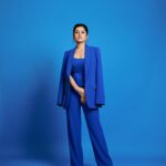 Nidhi Shah Instagram - Bluetiful feeling 🦋 . . . Makeup - @nishachandnanii Hairby - @hairstorybyreshma Stylist- @ayushigala__ 📸 - @theguywithacanon