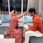 Nidhi Shah Instagram - Happy Rakshabandhan 🤗👫❤️ . . . wearing - @salwat.official Jewerally- @anmoljewellers